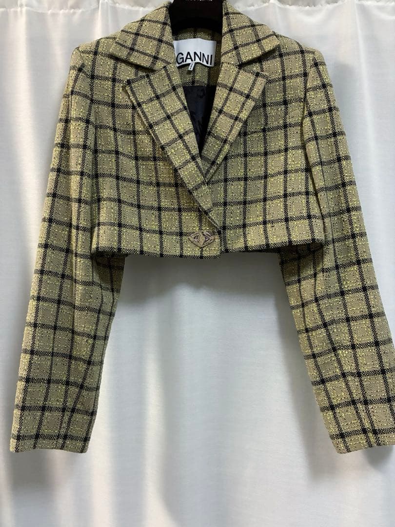 GANNI クロップドテーラードジャケット サイズ36