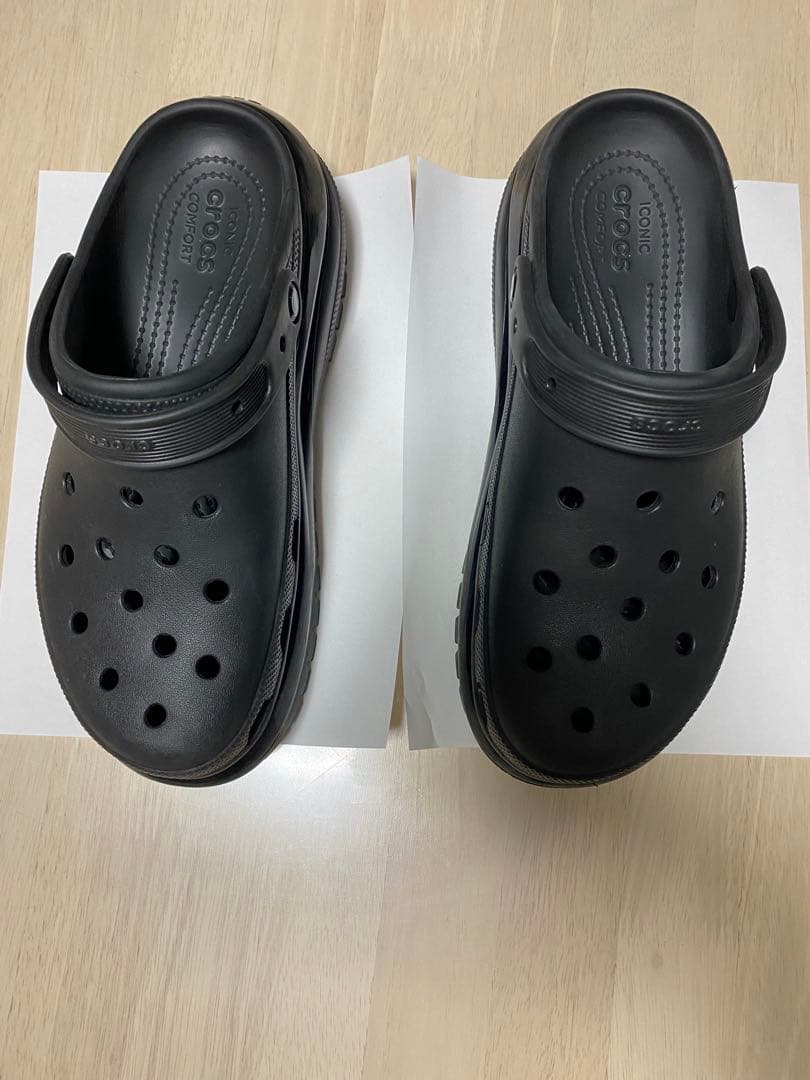 美品‼️　Crocs 　メガクラッシュ　ブラック クロックス マック