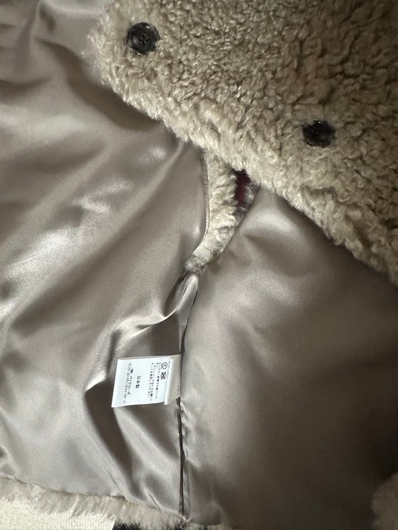 フレームワーク　フェイクファーベスト　ベージュB