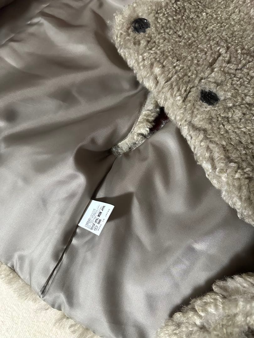 フレームワーク　フェイクファーベスト　ベージュB