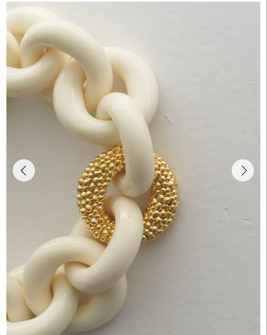 Chieko+ macaron necklace white 試着のみ