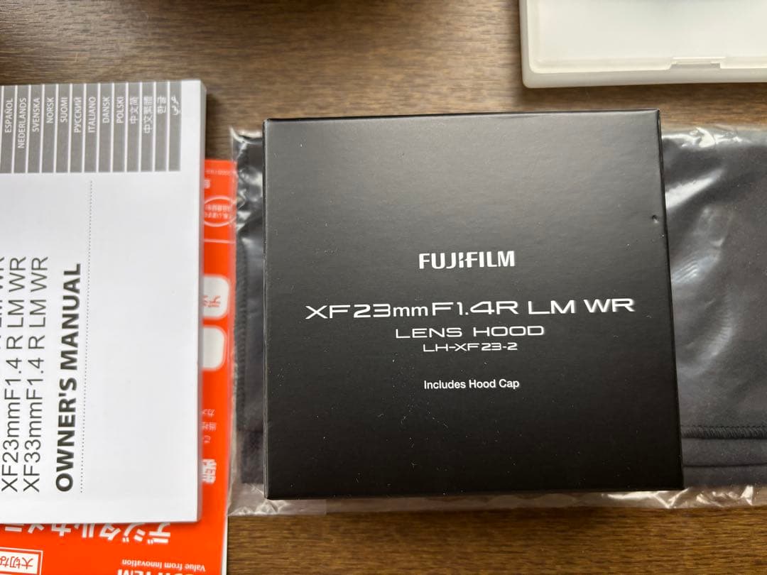 【美品】FUJINON XF23mm F1.4 R LM WR＋純正角形フード