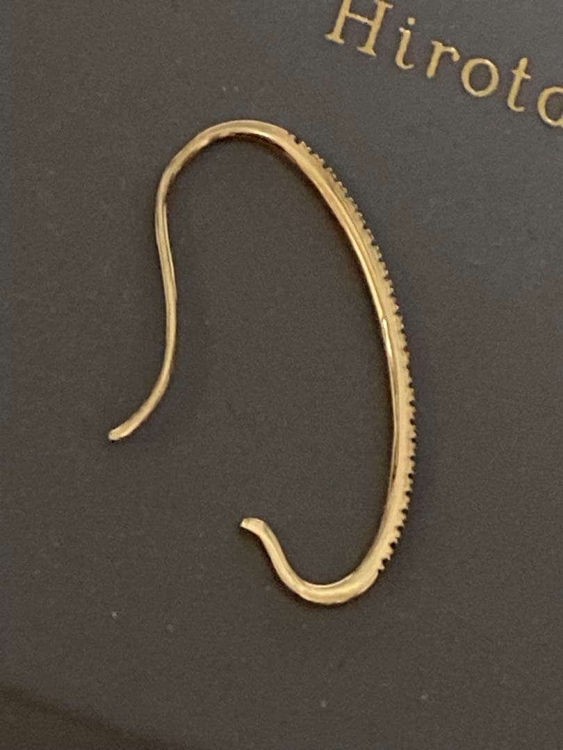 ひろこ　！　 ヒロタカ　GOSSAMER ダイヤモンド ピアスL 片耳