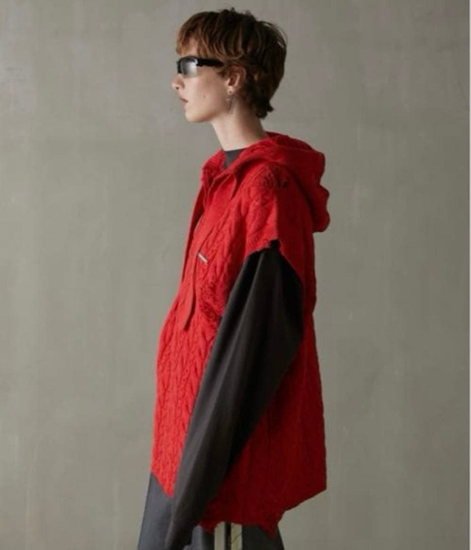 新品タグ付き　プランクプロジェクト　クラッシュケーブルベスト　レッド