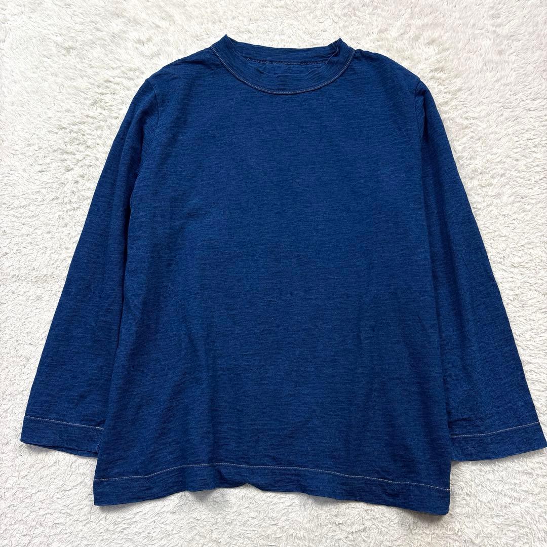 45R 天竺の908星Tシャツ　インディゴ　長袖　サイズ3
