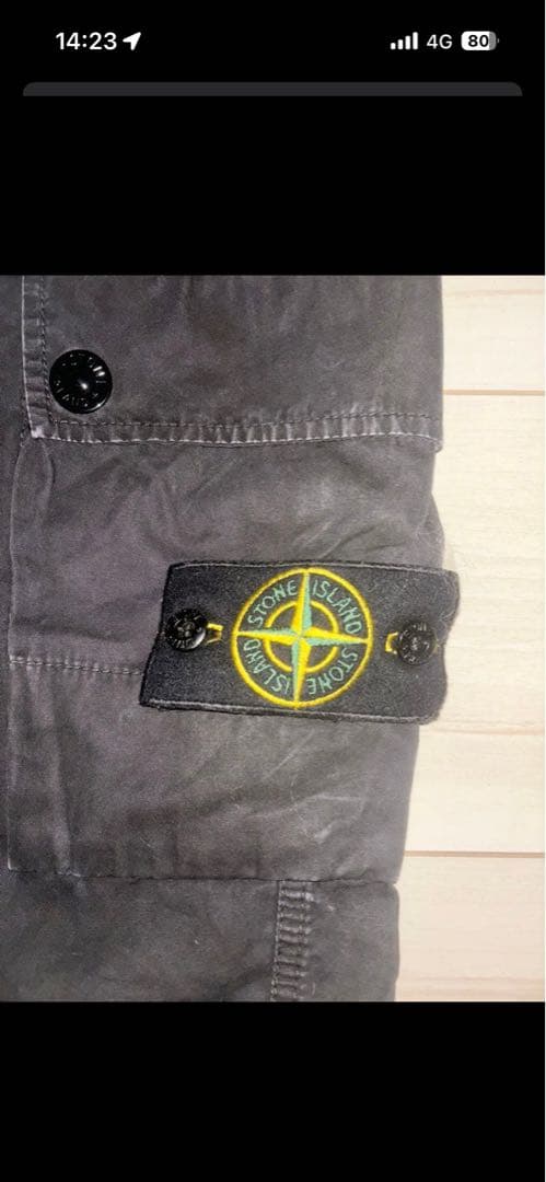 STONE  ブラックカーゴパンツ