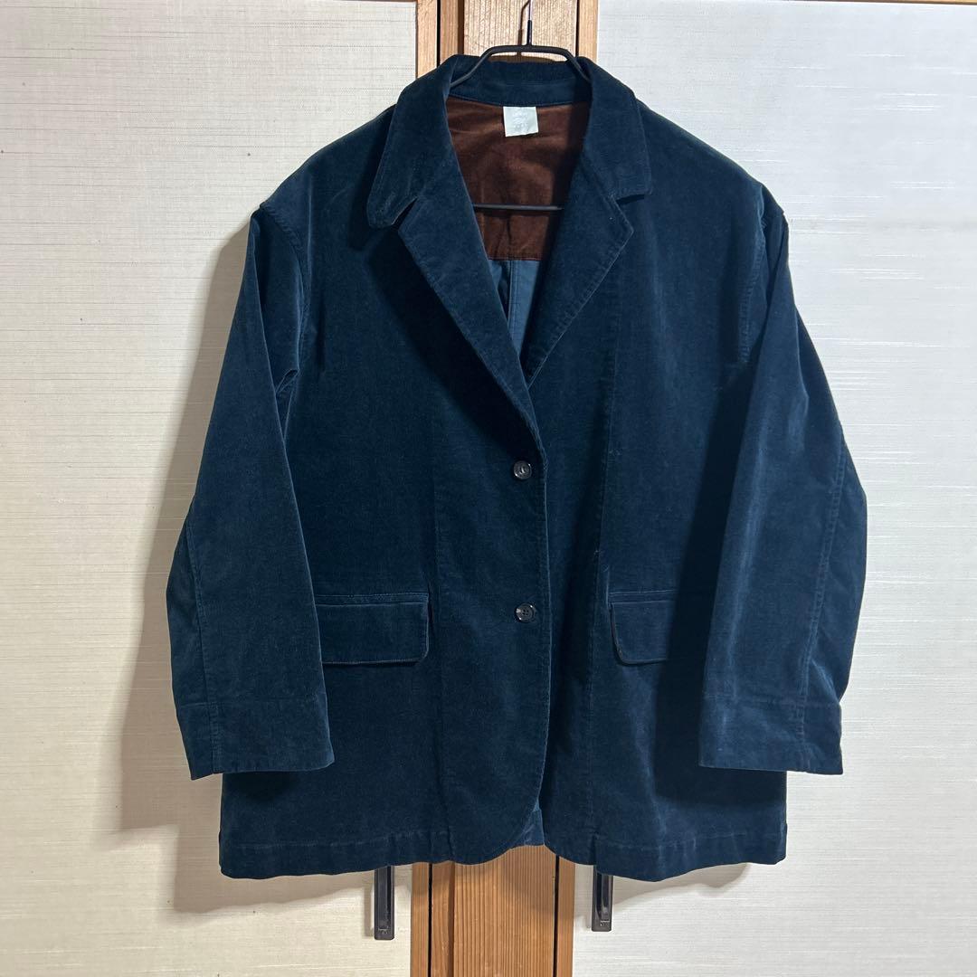 バスコ basco クラリス　細コーデュロイ素材のオーバーサイズジャケット