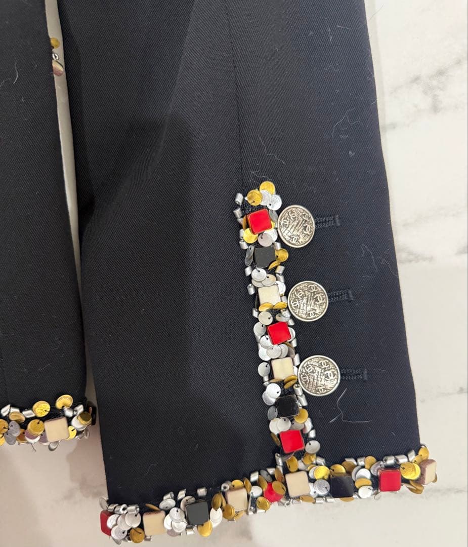 CHANEL テーラードジャケット 黒