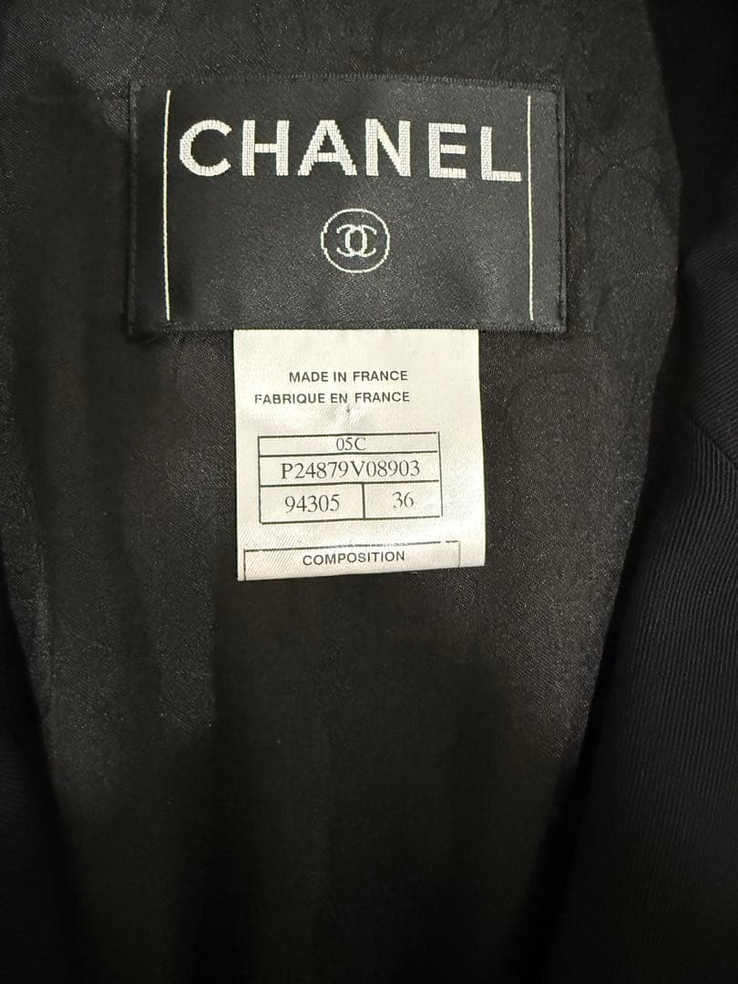 CHANEL テーラードジャケット 黒