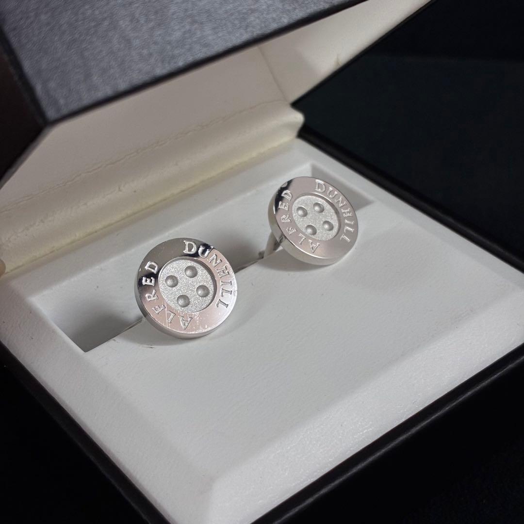 ダンヒル　ボタン型　カフス　カフリンクス
