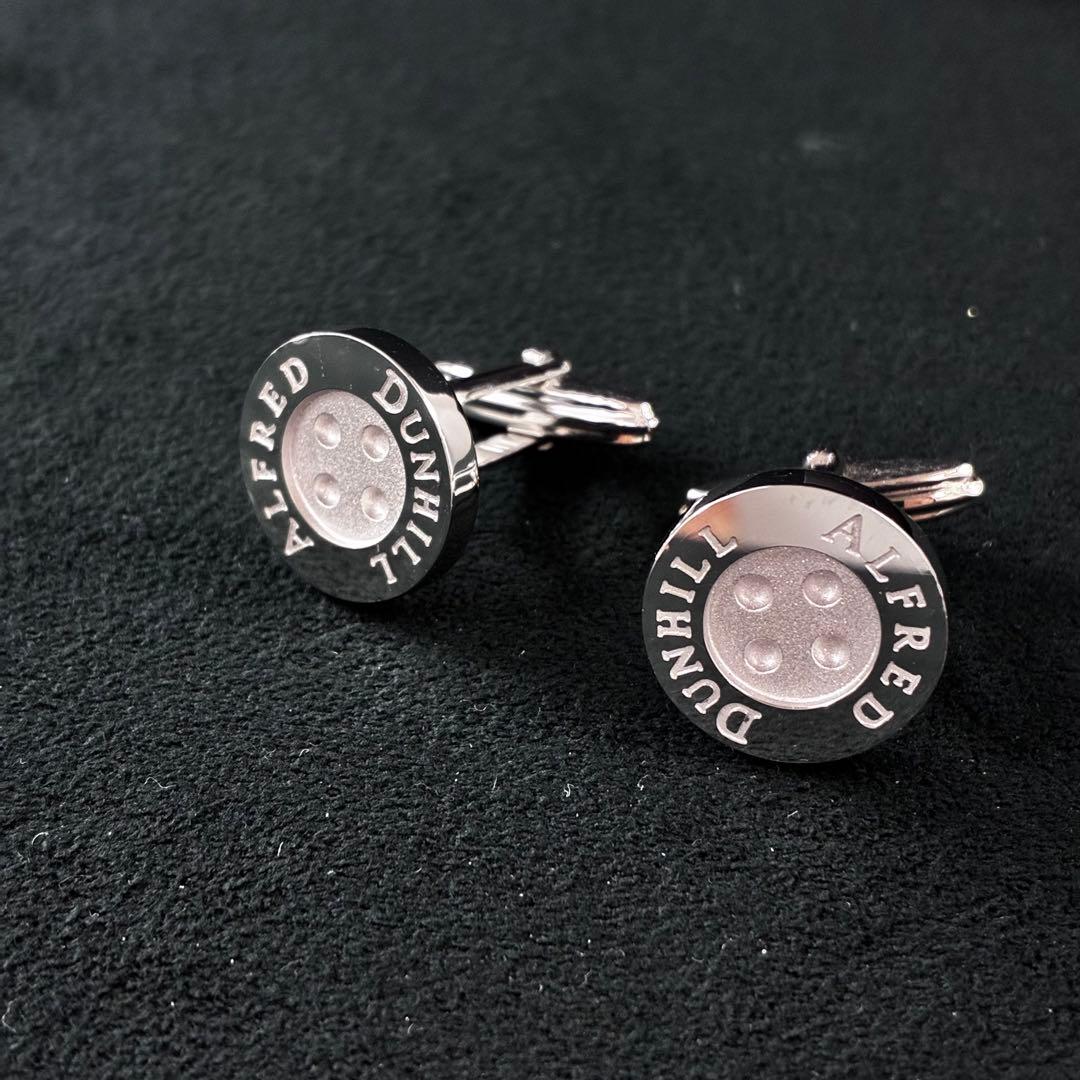 ダンヒル　ボタン型　カフス　カフリンクス