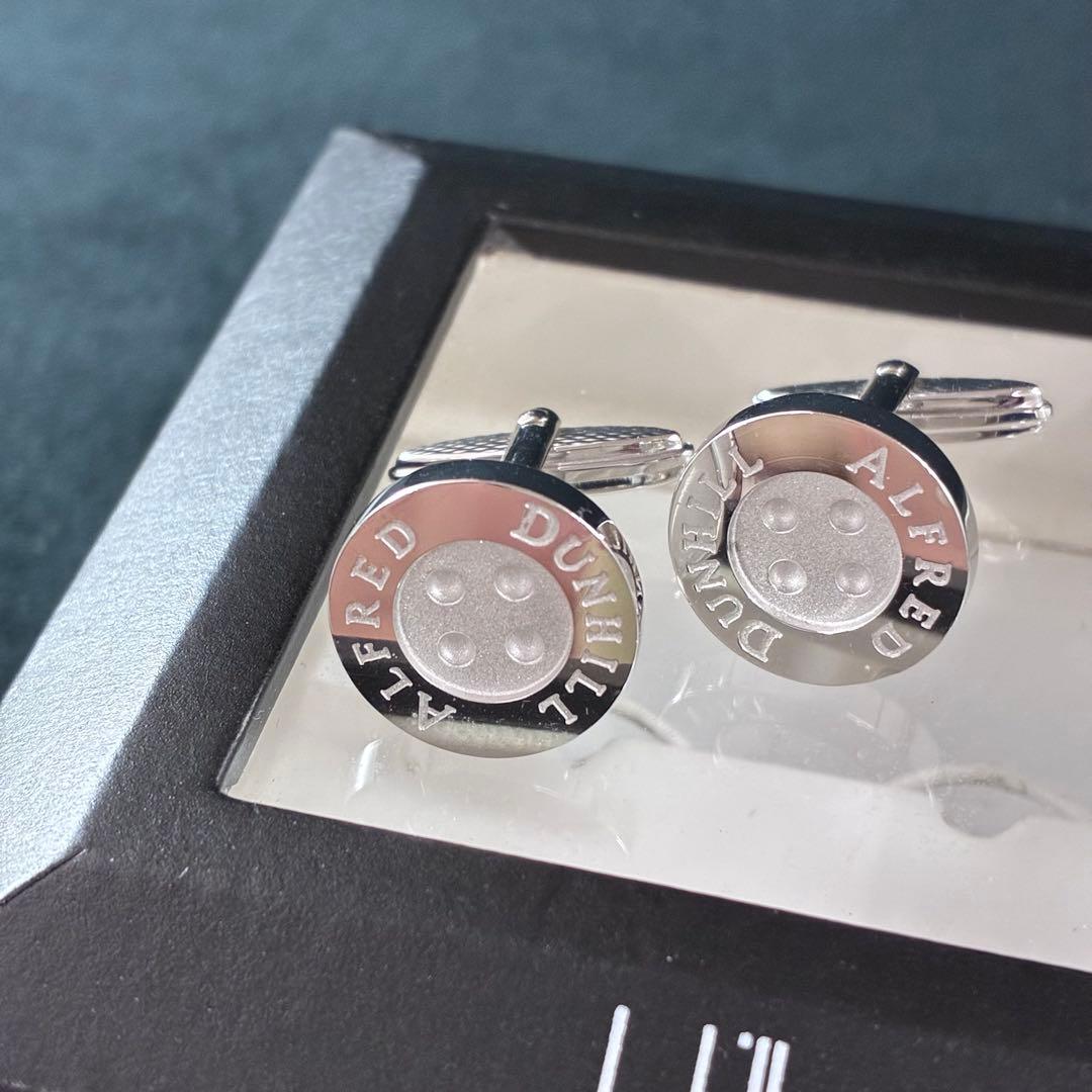 ダンヒル　ボタン型　カフス　カフリンクス