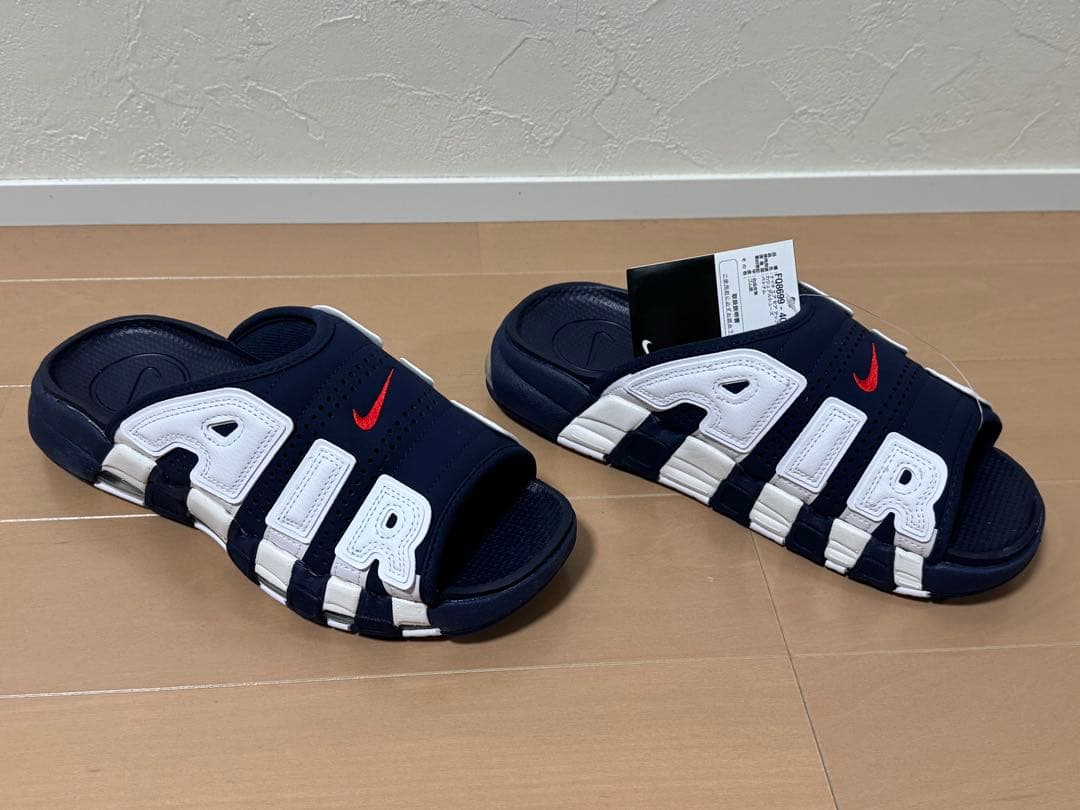 靴 NIKE AIR MORE UPTEMPO SLIDE \"Olympic\"