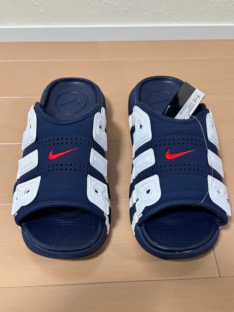 靴 NIKE AIR MORE UPTEMPO SLIDE \"Olympic\"