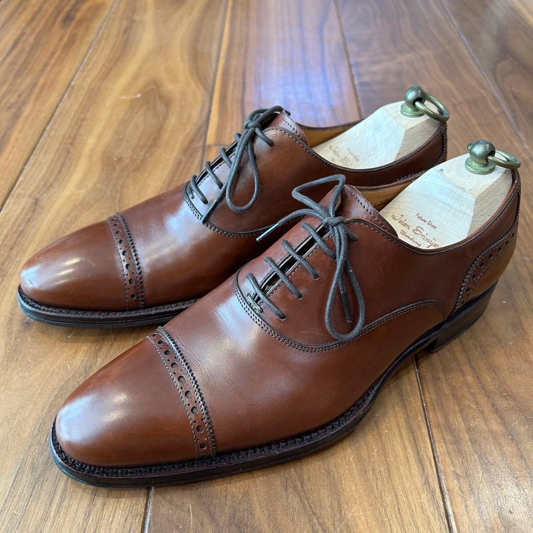 ジャランスリワヤ グリーンレーベル サイズ41 26.5cm ブラウンレザー