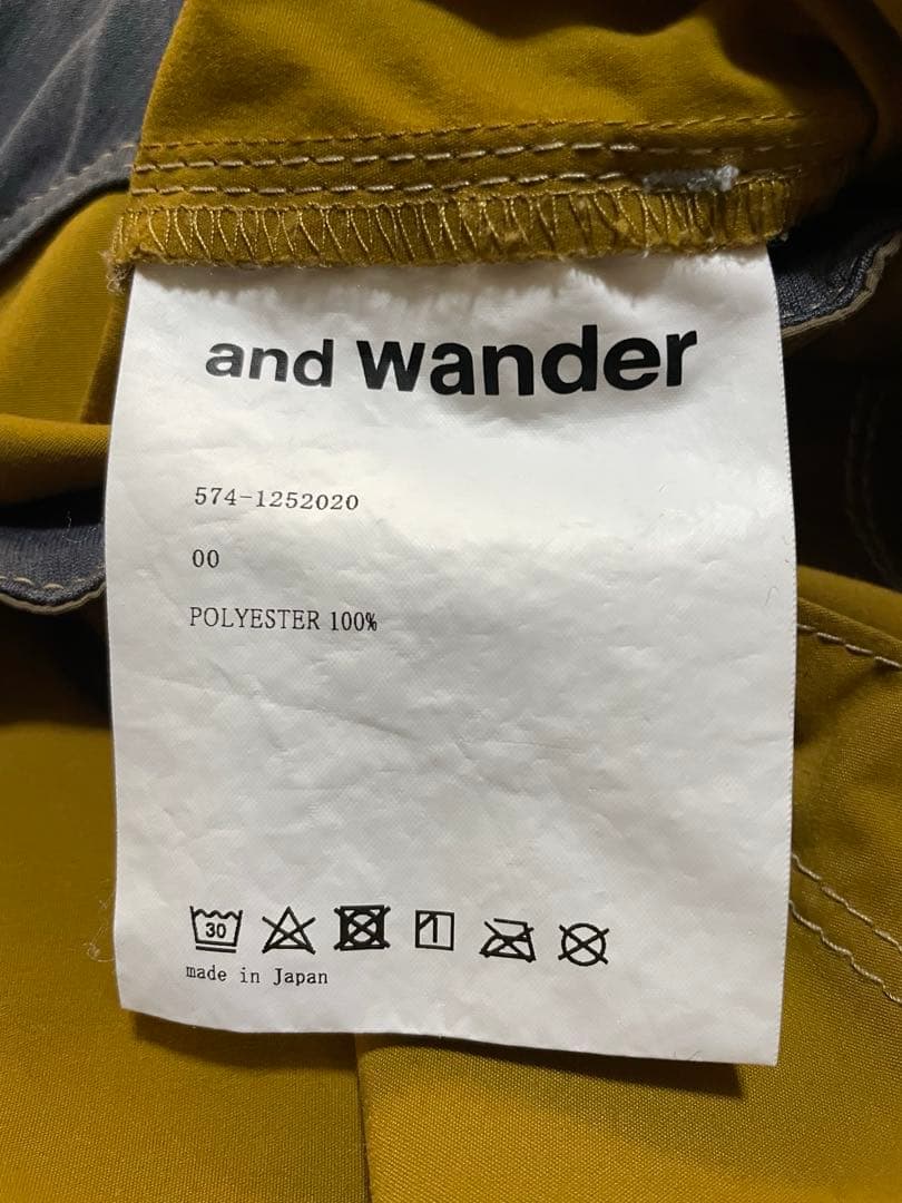 and wander ポケットストレッチパンツ