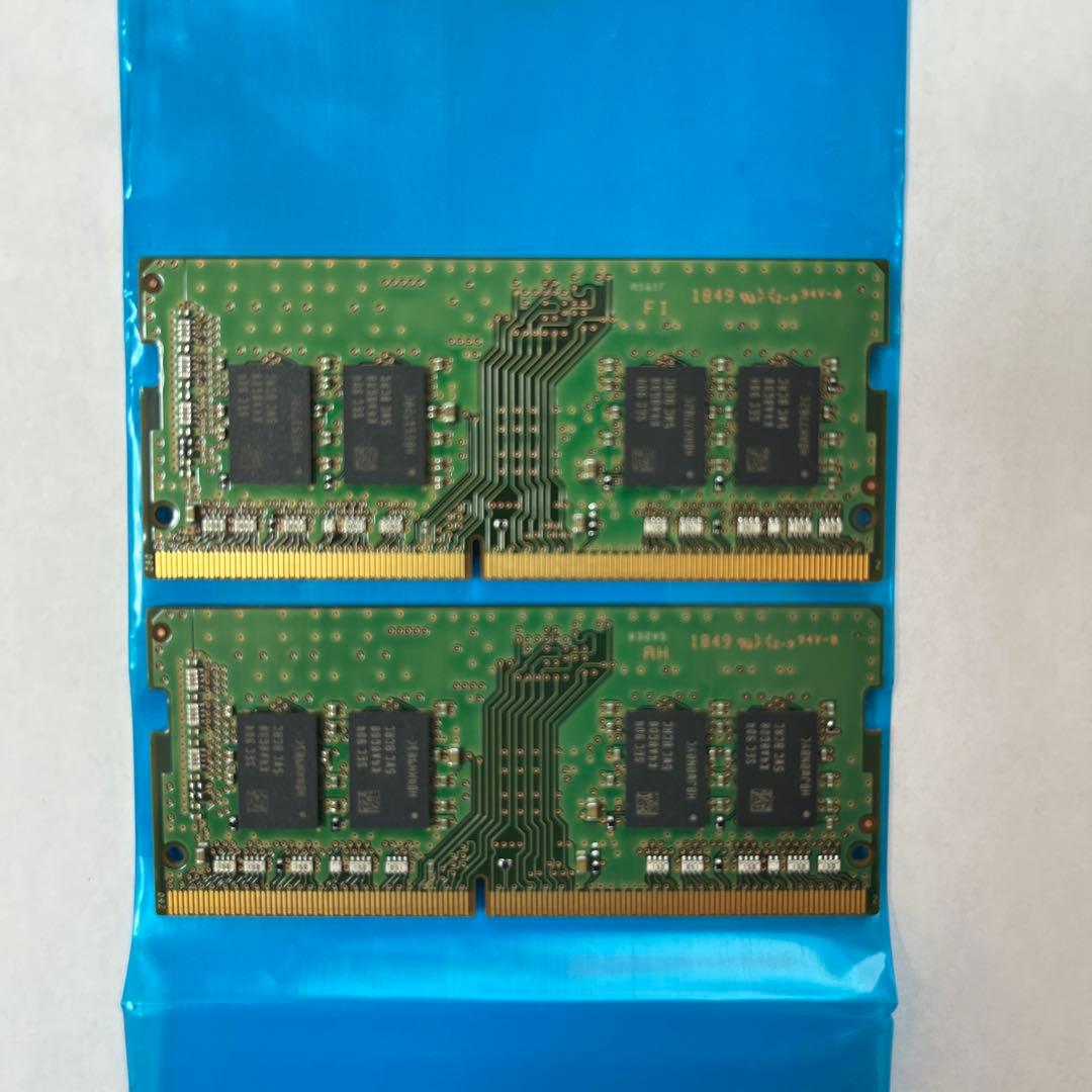 Samsung DDR4-2400 16GB（8GB×2）ノートPC用動作確認済