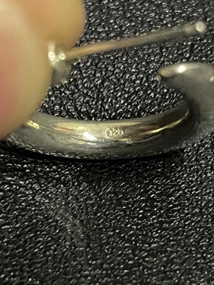 silver925 hoop earrings フープピアス