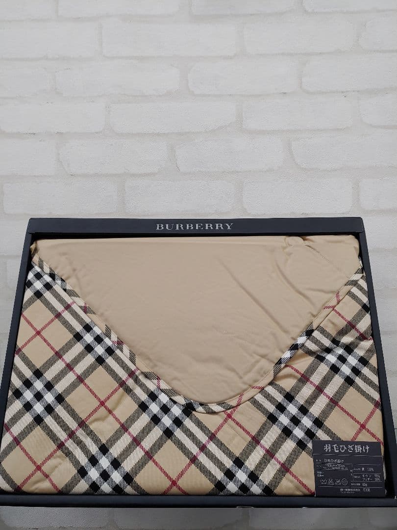 BURBERRY バーバリー 羽毛ひざ掛け 2枚セット