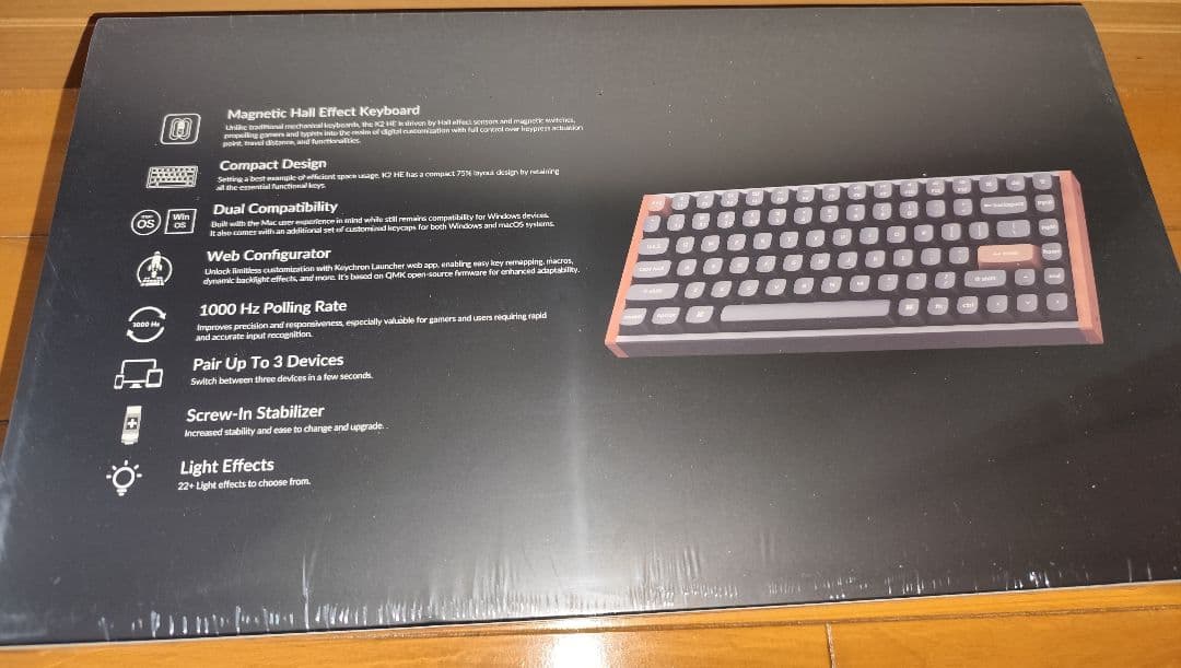 【新品未使用／US配列】Keychron K2 HEメカニカルキーボード　英字