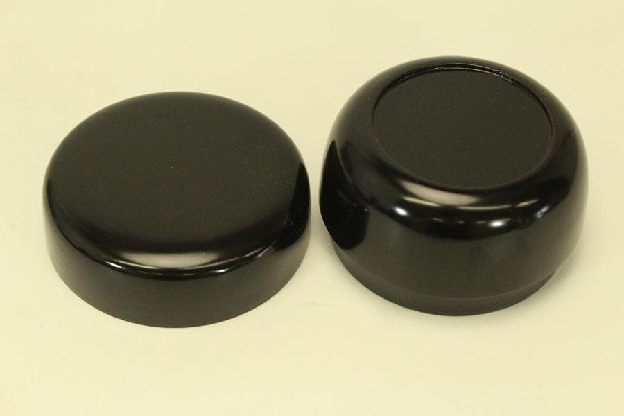 茶道具 黒楽茶碗 小服 真塗棗 茶箱用 二件 美品(A783)