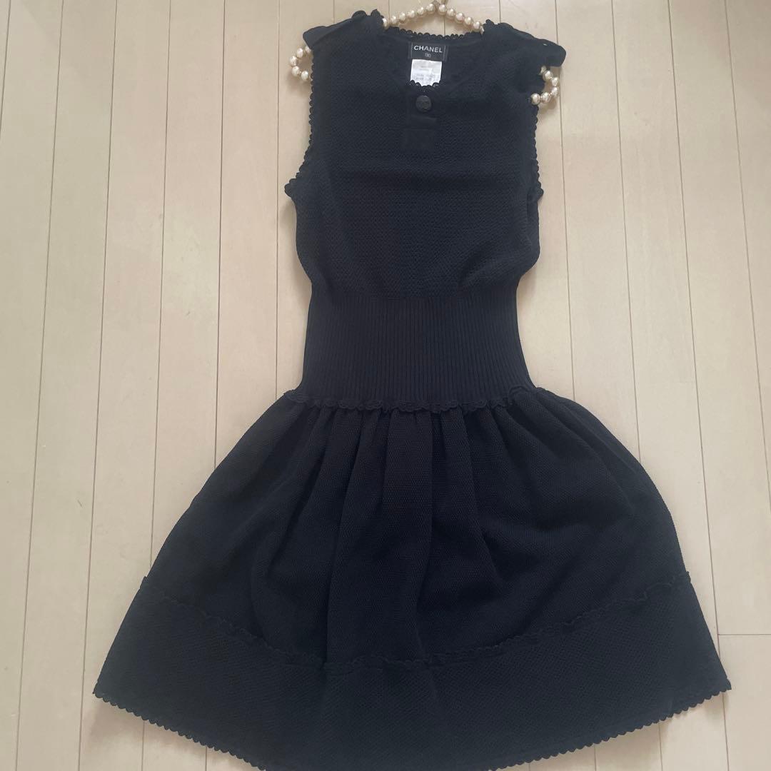 正規品　CHANEL シャネル　ココマーク　ボタン付き　2015SS　ワンピース