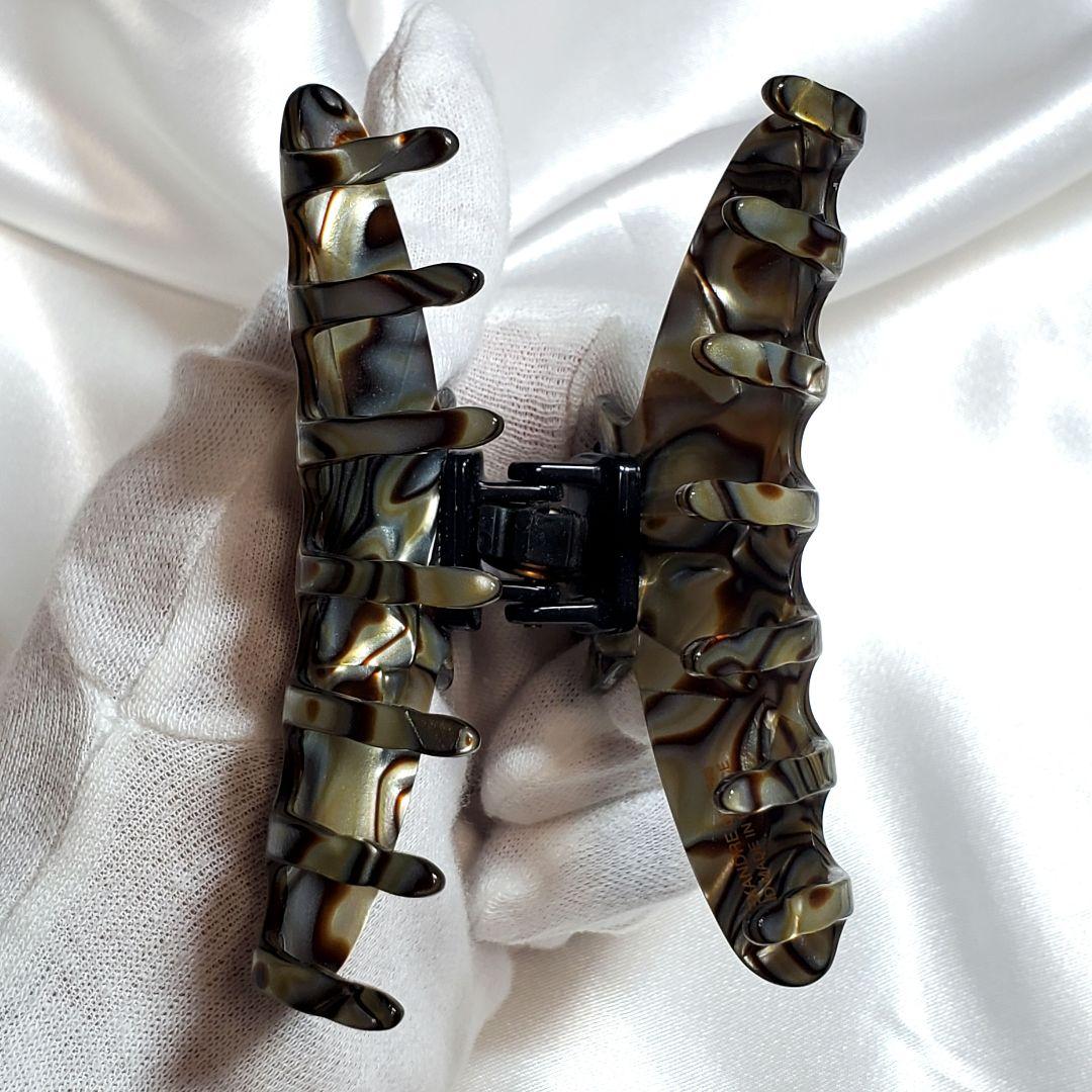 【極美品】アレクサンドルドゥパリ オニキスヘアクリップh013