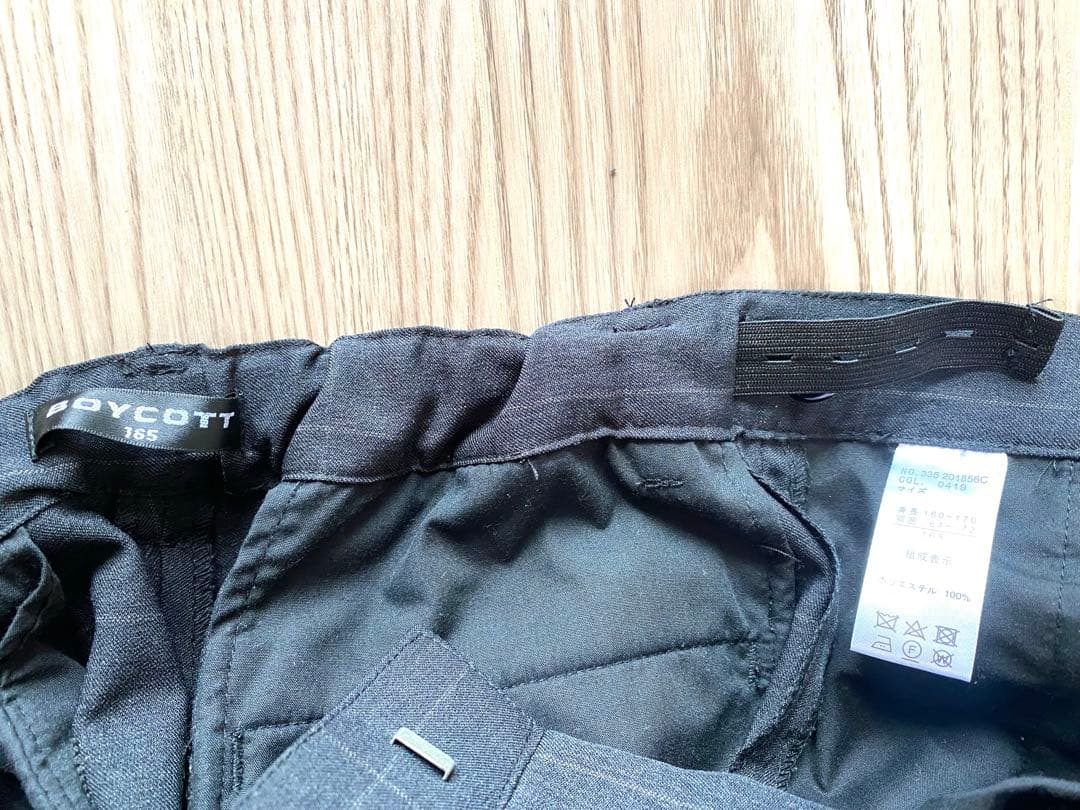 男児スーツ グレー 165 BOYCOOT フォーマル 美品