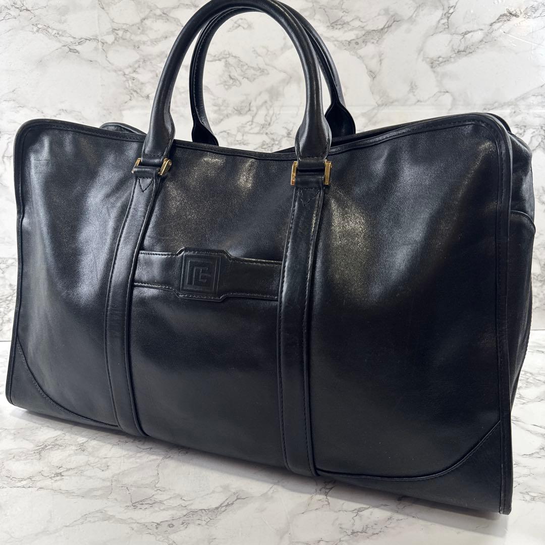 ヴィンテージpierre balmain ピエールバルマン 本革 ボストンバッグ