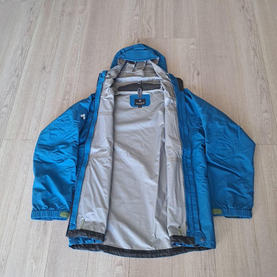 美品　モンベル　スキー/登山　アウター　　3in1 ブルー