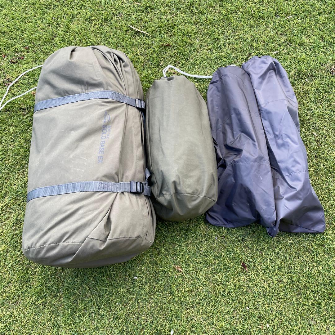 フルセットBUNDOK(バンドック) ソロベースex、前幕+フタマタポール2本