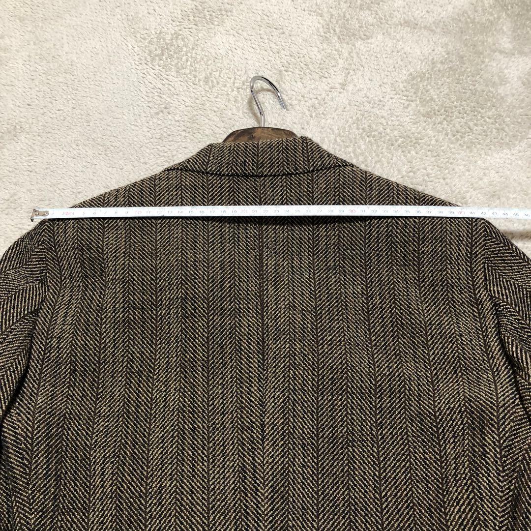 【美品】LARDINIラルディーニテーラードジャケットヘリンボーン42 7REG