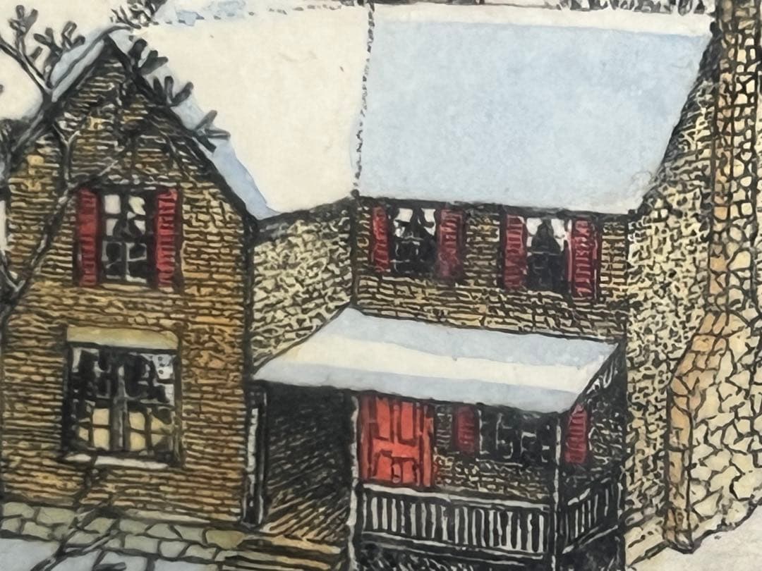 版画　スーザン・ハント・ウォルコッツ