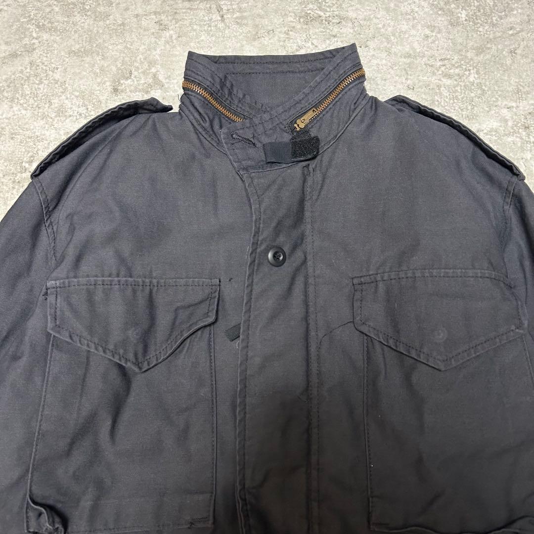 専用 usa製 ブラック ALPHA INDUSTRIES M-65ジャケット