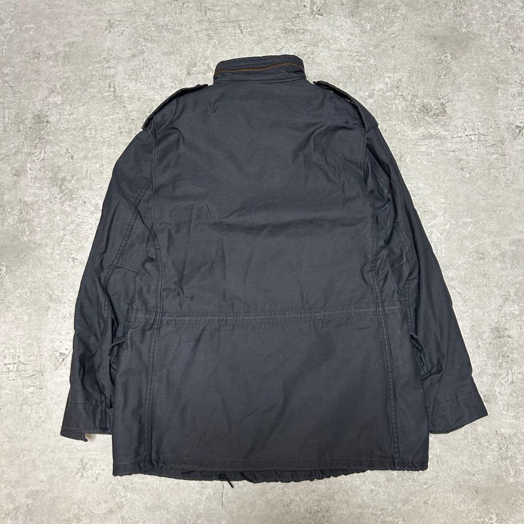 専用 usa製 ブラック ALPHA INDUSTRIES M-65ジャケット