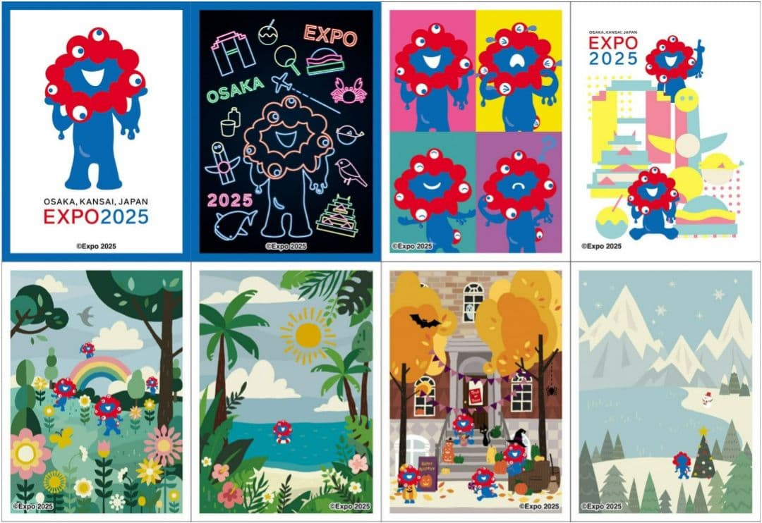 大阪・関西万博公式キャラクター ミャクミャク キャラクタースリーブ　全８種セット