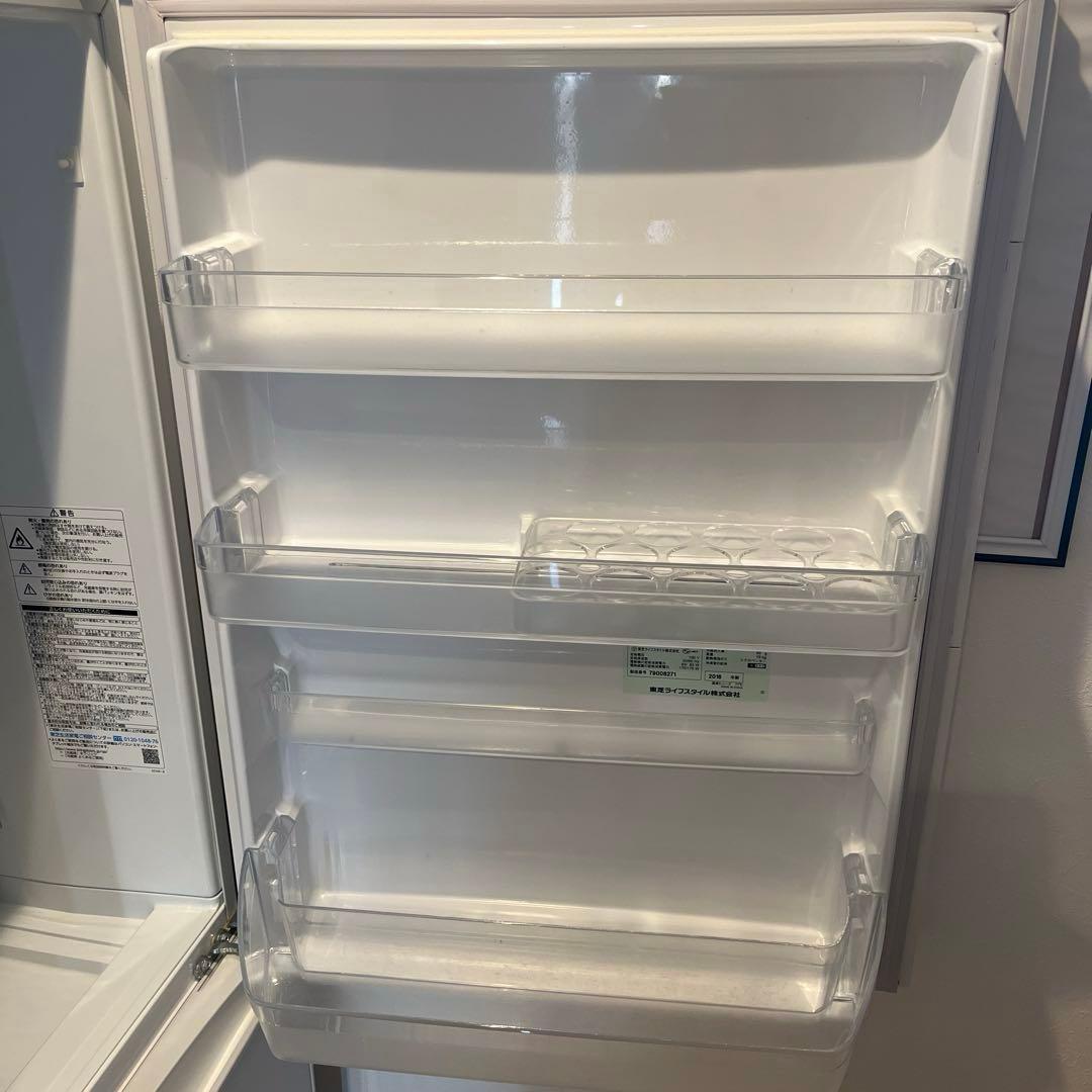 TOSHIBA 東芝　3ドア冷蔵庫 ホワイト 白　375L 2016年製　右開き