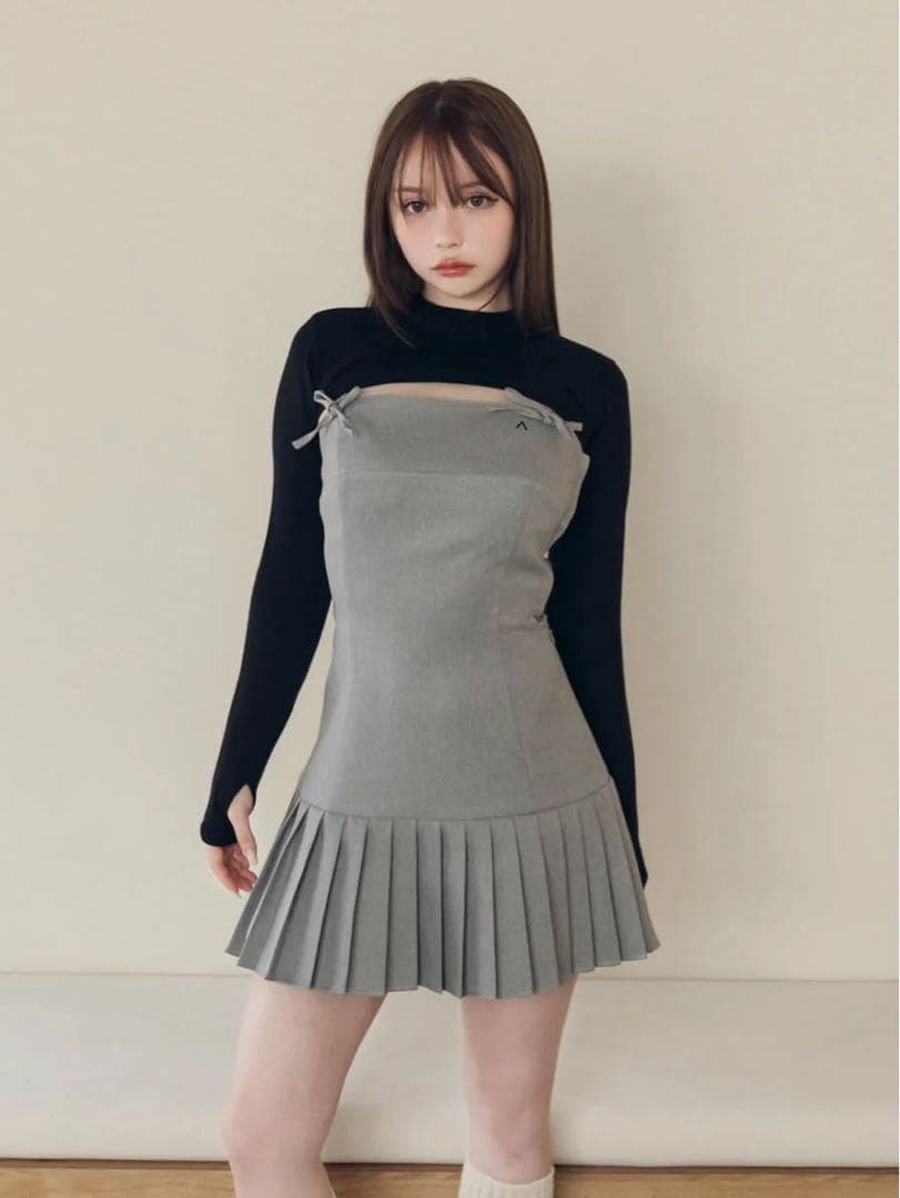 andmary Karen knit set mini dress グレータグ付