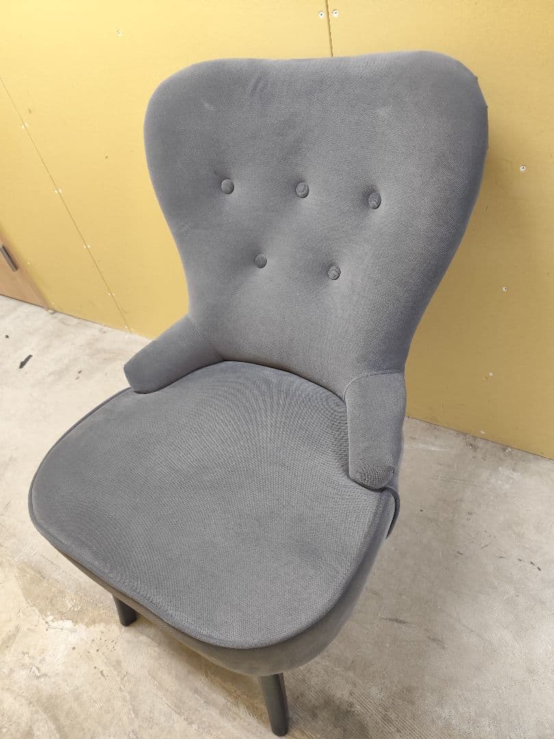 IKEA REMSTA 1人用ソファ グレー ひとりカフェ　2脚セット