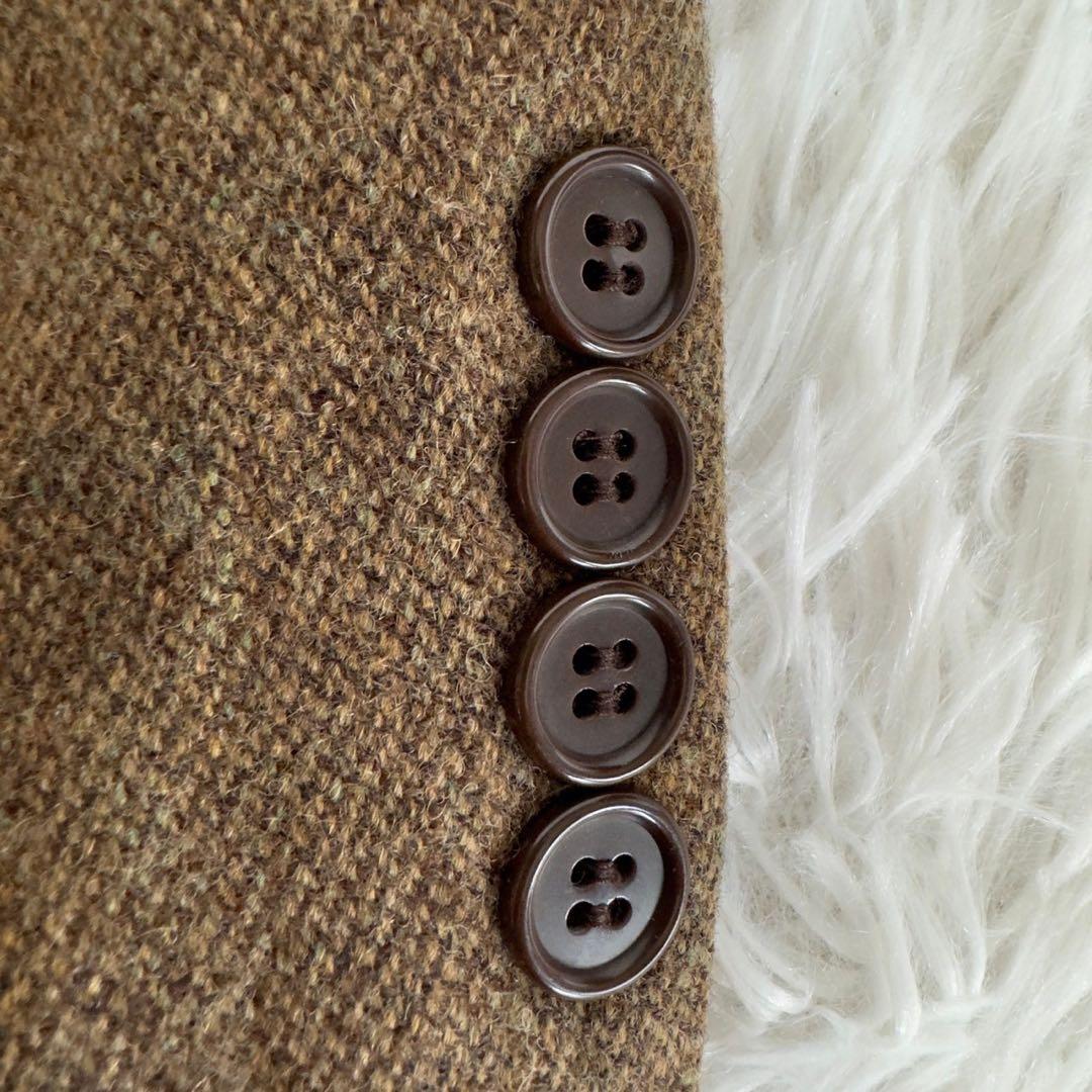 希少✨ブルックスブラザーズ✨テーラードジャケット　ツイード　アルパカ混　カーキ