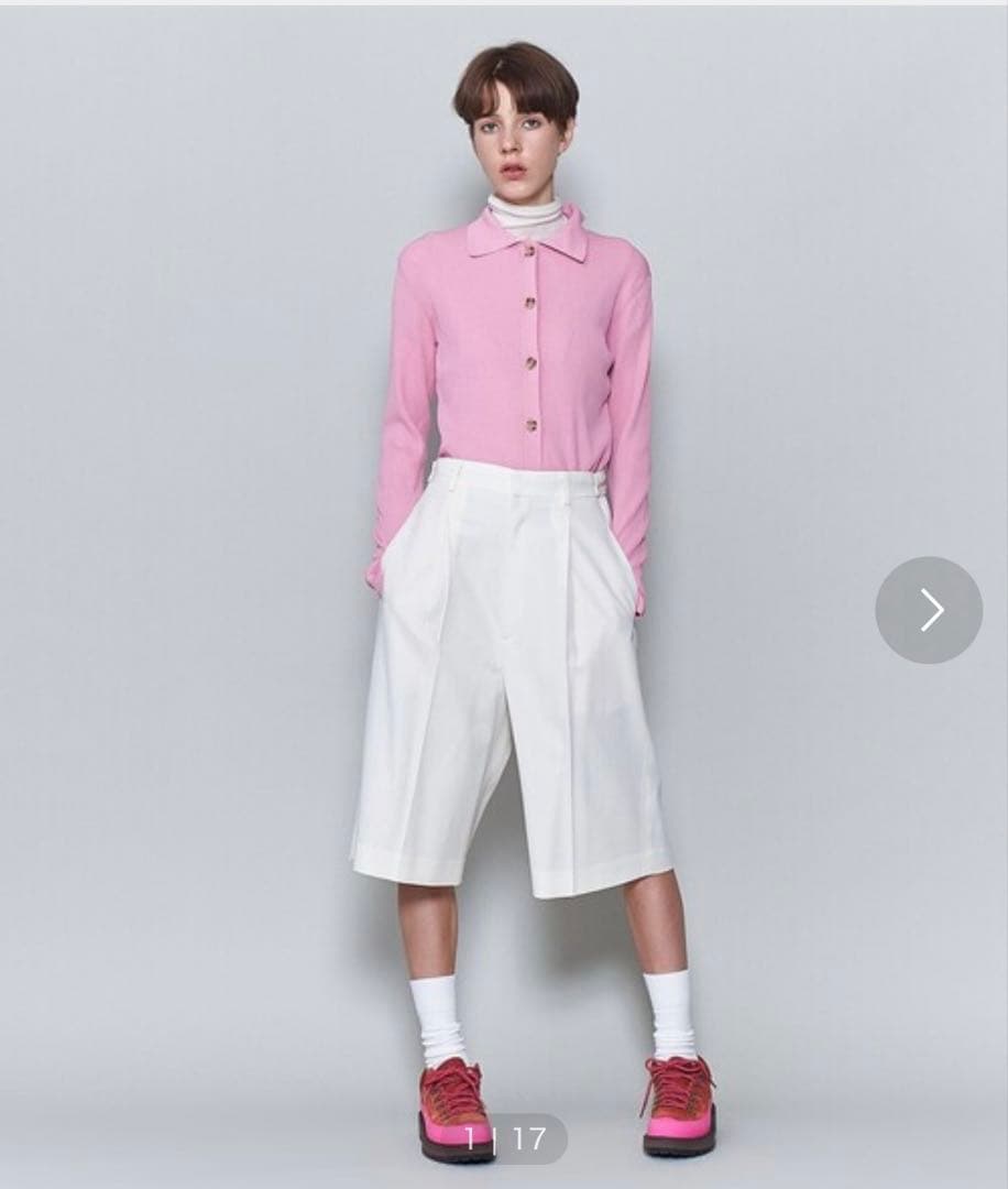 6(ROKU)＞リブシャツカーディガン 2024FW