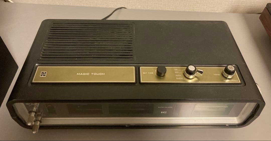 National Panasonic RC-707S パタパタ クロックラジオ