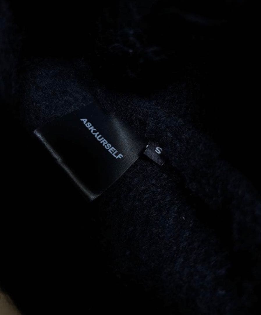 ほぼ新品 ASKYURSELF Brushed Cross Knit