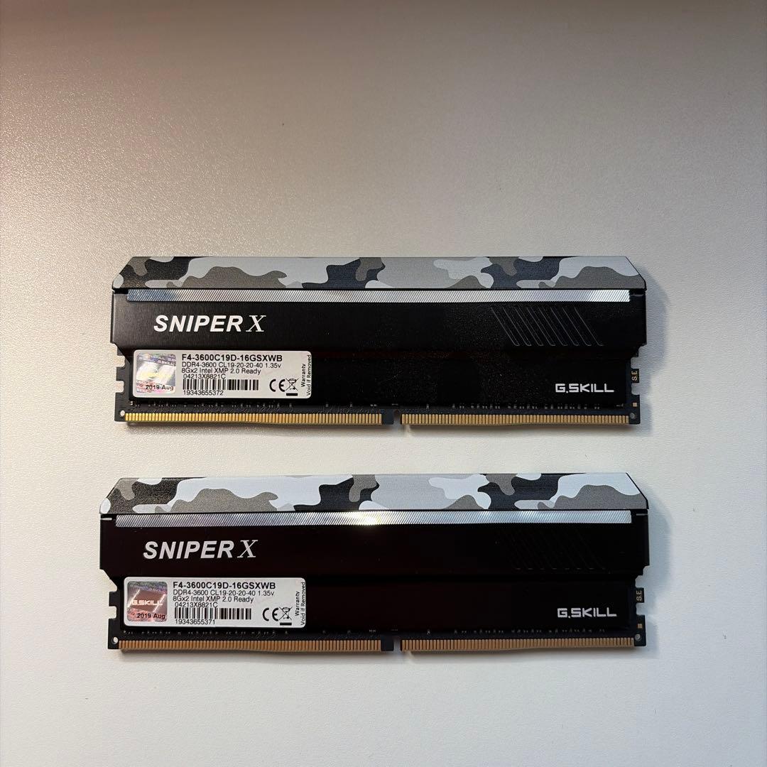 G.SKILL F4-3600C19D-16GSXWB メモリ(8GB×2)