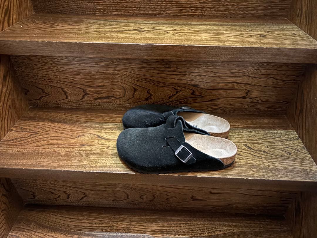 国内正規品BIRKENSTOCK ボストン　ブラックスエード 40 26