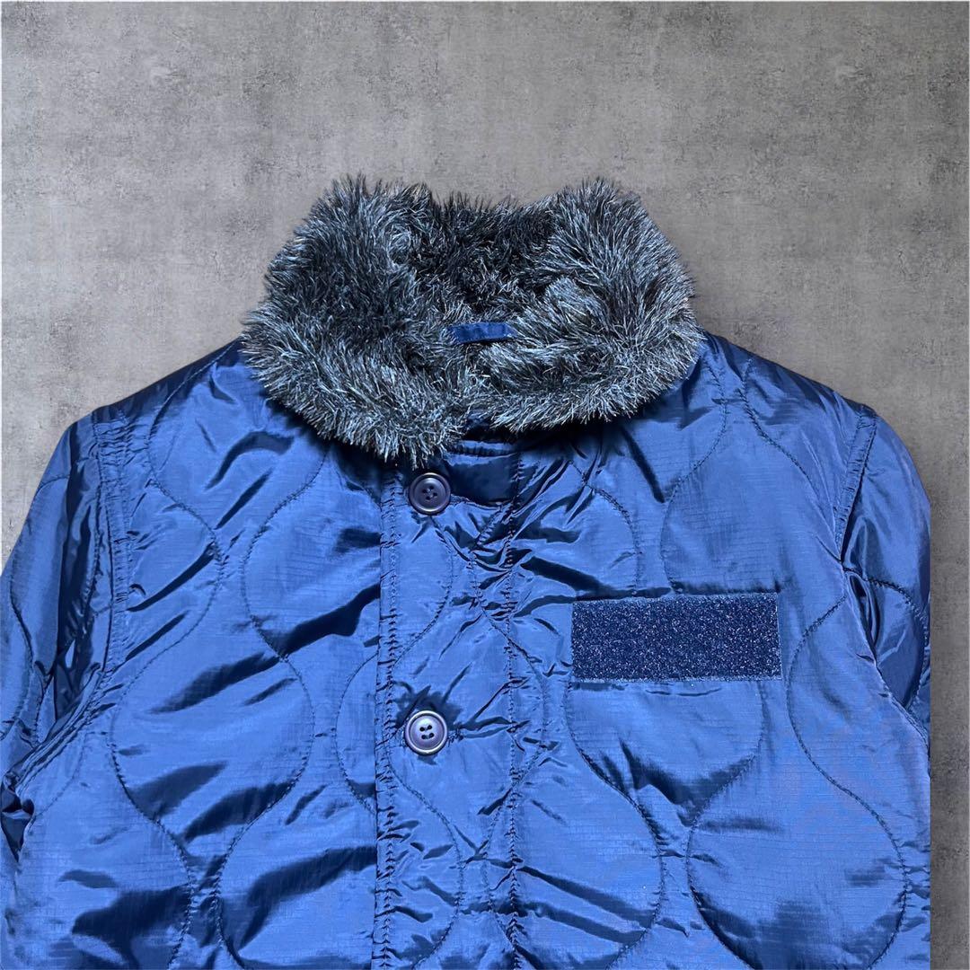 ALPHA INDUSTRIES N-1デッキジャケット　ネイビー　S ボア