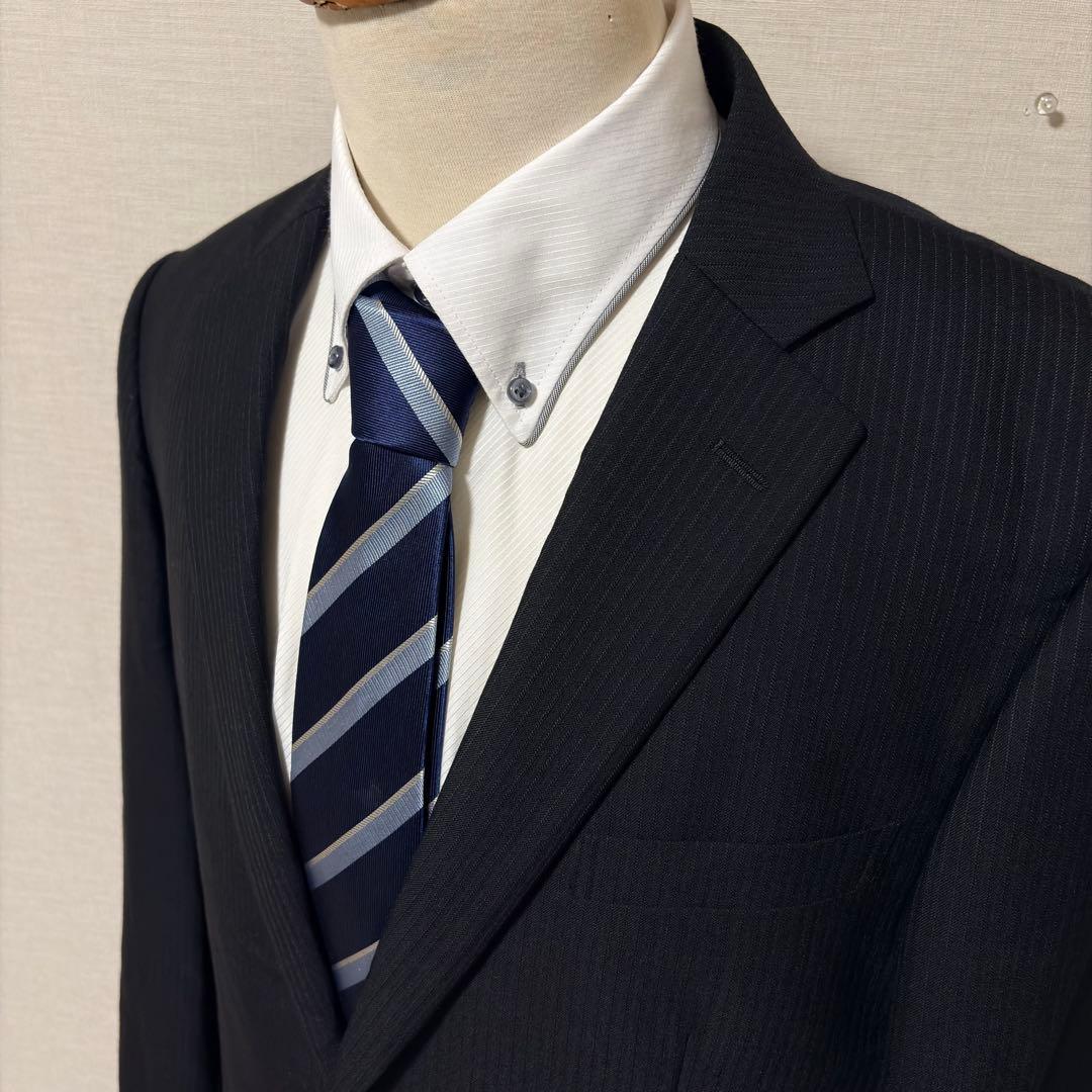 未使用 ジャーナルワークス スーツ セットアップ 上下 ダークネイビー AB8