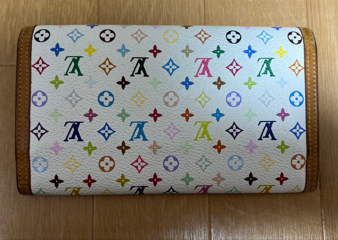 LOUIS VUITTON マルチカラーホワイト長財布