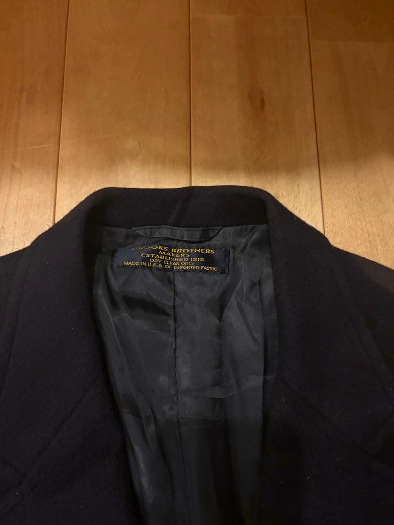 美品 ブルックスブラザーズ USA 紺ブレ アイビー ブレザー ウール メルトン