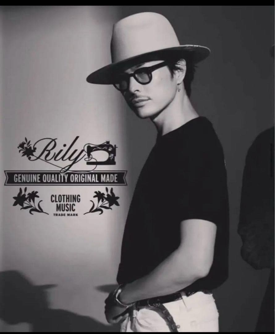 Rily ベージュ ウールフェルトハット L